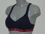 Armani Ladies Armani Sport navy blue sport top
