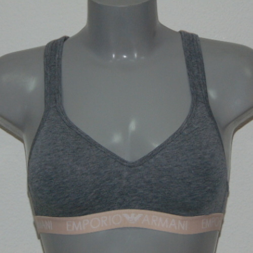 Armani Ladies Armani Sport grey sport top