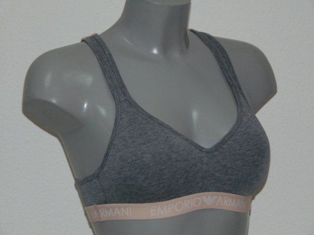 Armani Ladies Armani Sport grey sport top