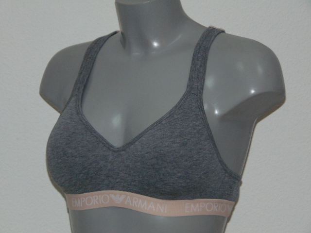 Armani Ladies Armani Sport grey sport top