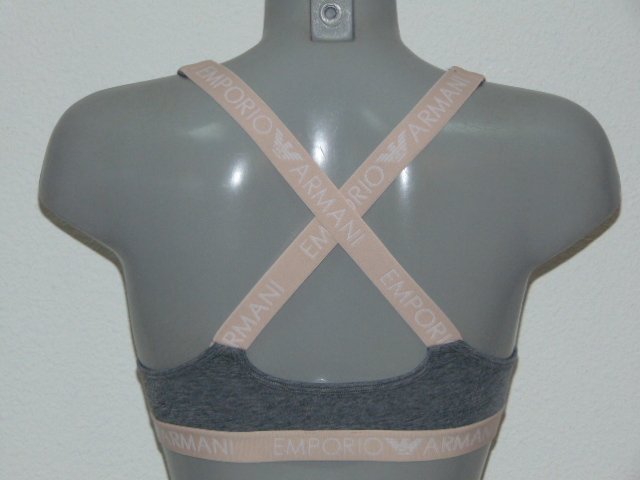 Armani Ladies Armani Sport grey sport top