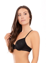 After Eden Lora black padded bra