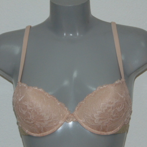 Armani Ladies Pizzo d'Oro peach push up bra