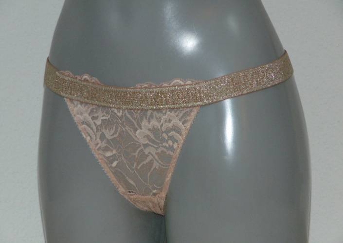 Armani Ladies Pizzo d'Oro peach thong