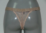 Armani Ladies Pizzo d'Oro peach thong