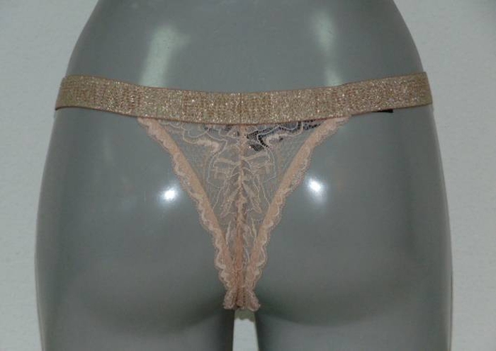 Armani Ladies Pizzo d'Oro peach thong
