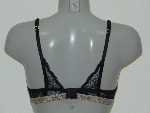 Armani Ladies Pizzo d'Oro black/gold push up bra