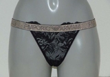 Armani Ladies Pizzo d'Oro black/gold thong