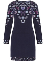 Pastunette Becky navy/print nightdress
