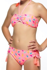 Boobs & Bloomers Romy pink/print set