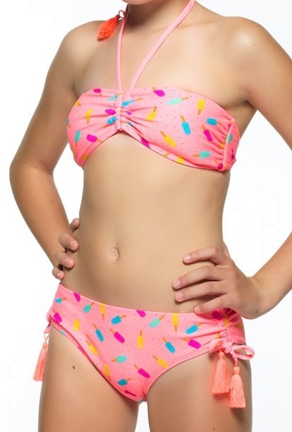 Boobs & Bloomers Romy pink/print set