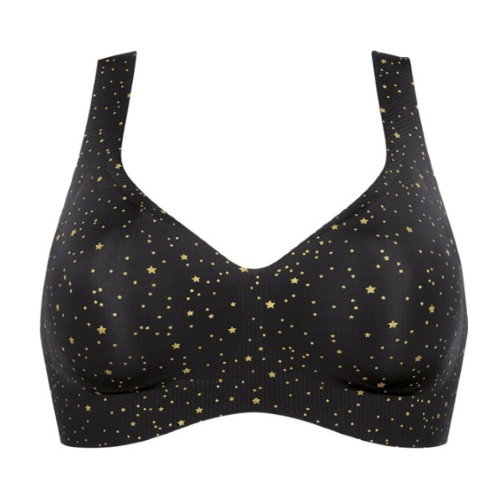 Sloggi Zero Feel Stars black wireless bra