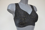 Sloggi Zero Feel Stars black wireless bra