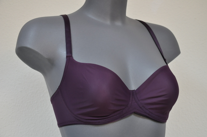 Eva Border purple non-padded bra