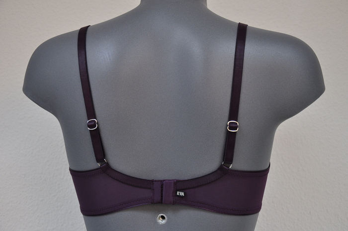 Eva Border purple non-padded bra