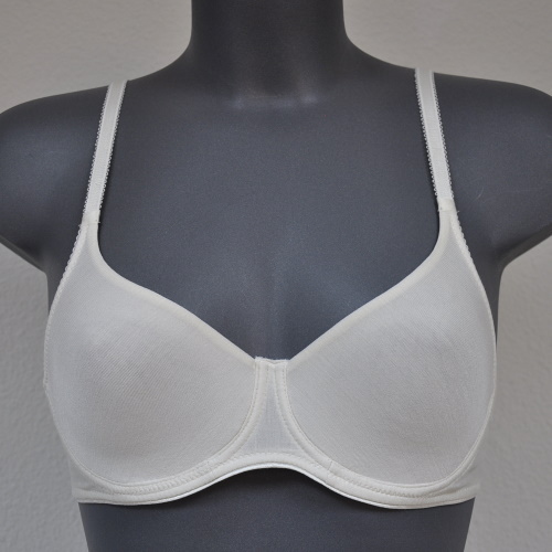 Eva Silk ivory soft-cup bra