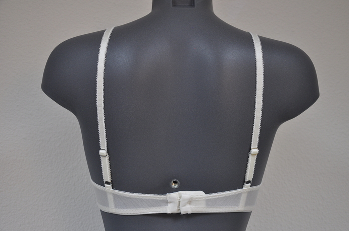 Eva Silk ivory non-padded bra