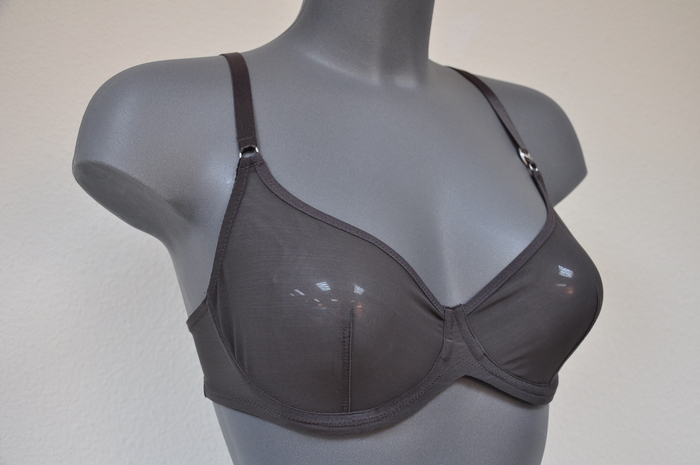 Eva Mesh Me Up grey non-padded bra