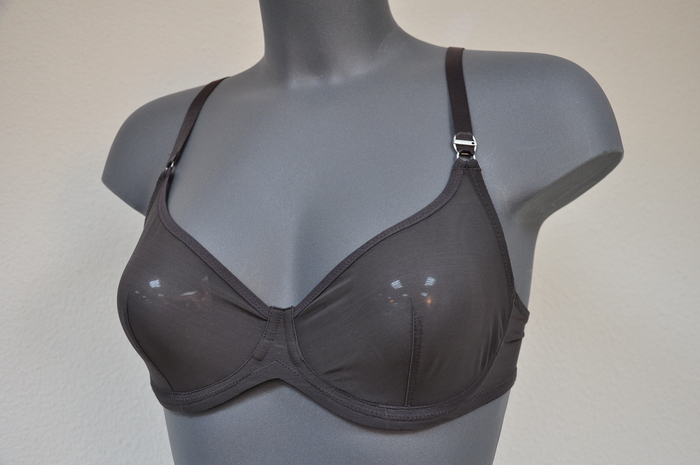 Eva Mesh Me Up grey non-padded bra