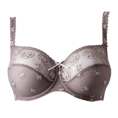 Louisa Bracq Chantilly mole grey non-padded bra