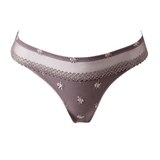 Louisa Bracq Chantilly mole grey thong