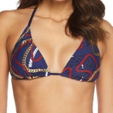 Sapph Swimwear Menton navy blue padded bikini bra