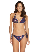 Sapph Swimwear Menton navy blue padded bikini bra