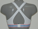 Armani Ladies Armani Sport white wireless bra