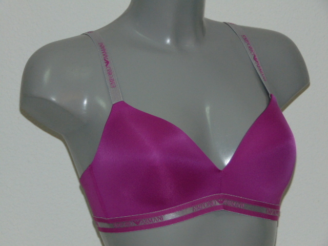 Armani Ladies Microfiber fuchsia wireless bra