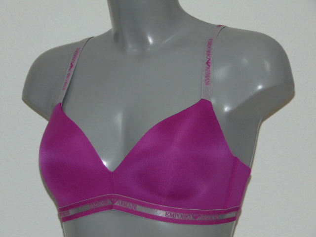 Armani Ladies Microfiber fuchsia wireless bra
