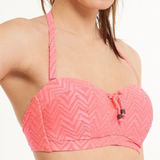 LingaDore Beach Juniper coral soft-cup bikini bra