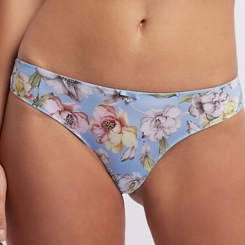 Armani Ladies Floral Blue blue/print brazilian