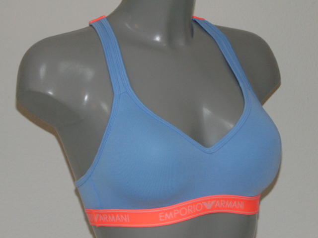 Armani Ladies Armani Sport baby blue wireless bra