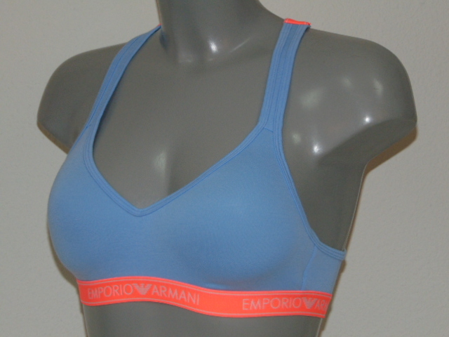 Armani Ladies Armani Sport baby blue wireless bra