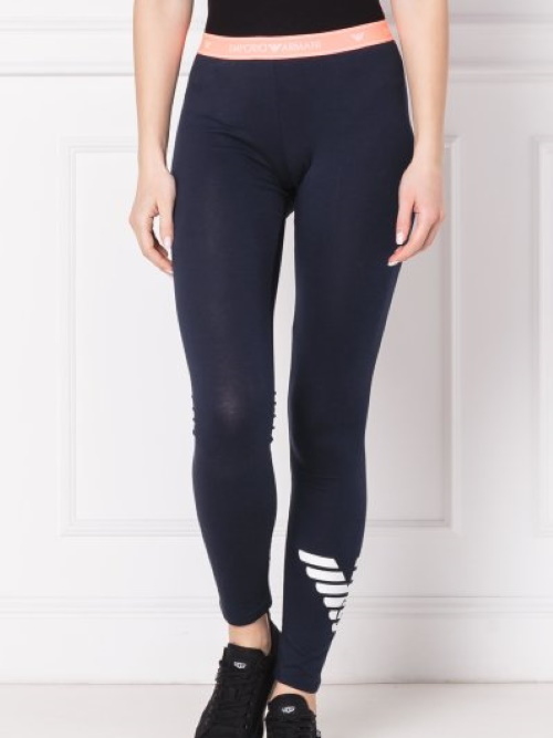 Armani Ladies Armani Sport navy blue legging