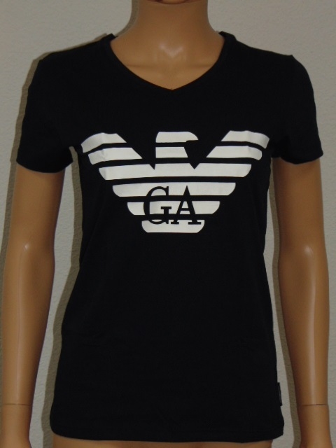 Armani Ladies Logo navy blue shirt