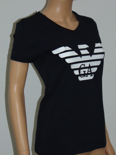 Armani Ladies Logo navy blue shirt
