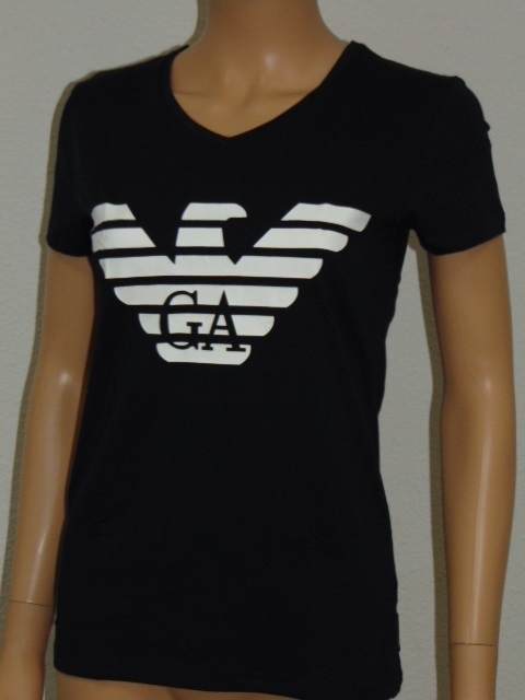Armani Ladies Logo navy blue shirt