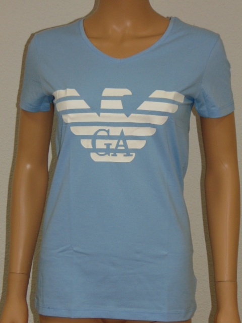Armani Ladies Logo baby blue shirt