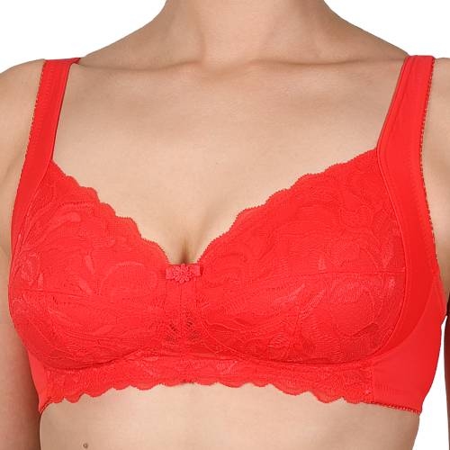 Naturana Valencia red wireless bra