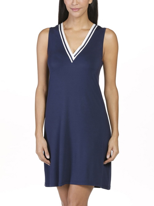 Eva Border navy blue dress