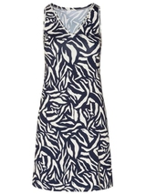Eva Graphic black/white dress