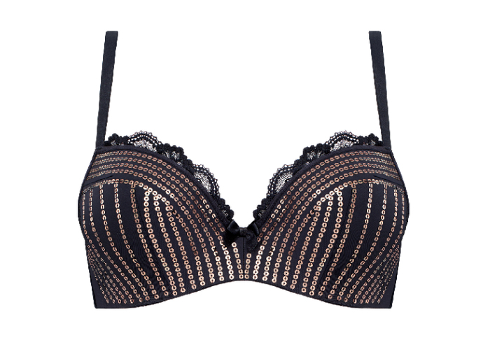Marlies Dekkers Hollywood Glam black/gold push up bra