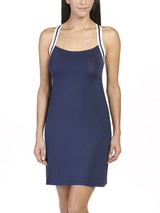 Eva Border navy blue dress