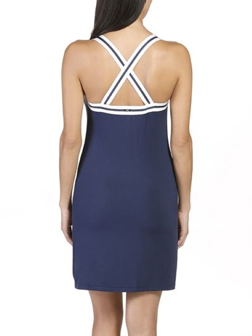 Eva Border navy blue dress