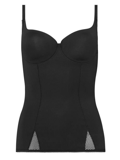 Cybéle Black pearl black padded bra