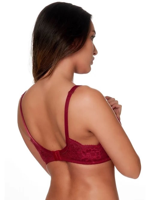 After Eden D-Cup & Up Faro red padded bra