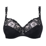 Louisa Bracq Marie-Antoinette black non-padded bra