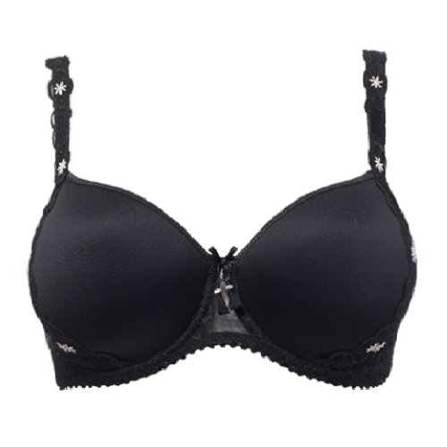 Louisa Bracq Marie-Antoinette black padded bra
