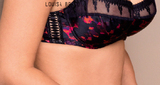 Louisa Bracq Color Fever navy/print non-padded bra